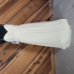 NEW! Alfred Angelo Formal Prom Pale Yellow Long Dress